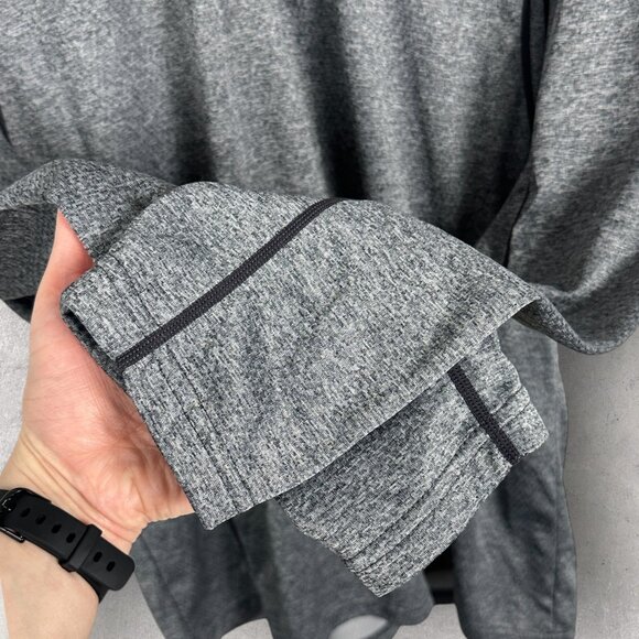 Prana Talon Jacket Grey Mens Size Medium Long Sleeve Mock Neck Running Quick Dry - Picture 15 of 16